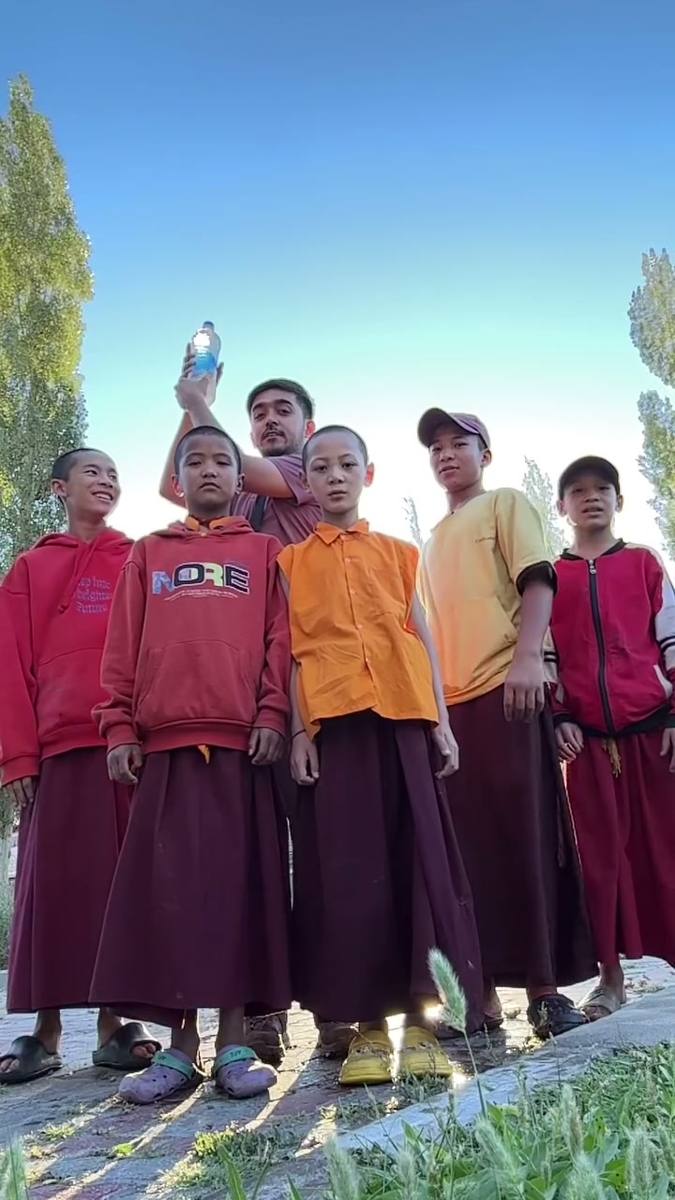 Young monks at play in Ladakh